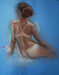 pastel and charcoal