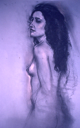 white and black charcoal