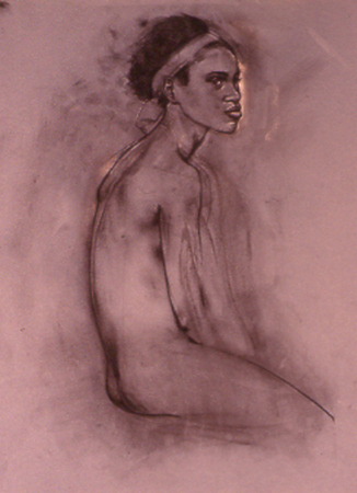 white and black charcoal