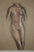 pastel and charcoal
